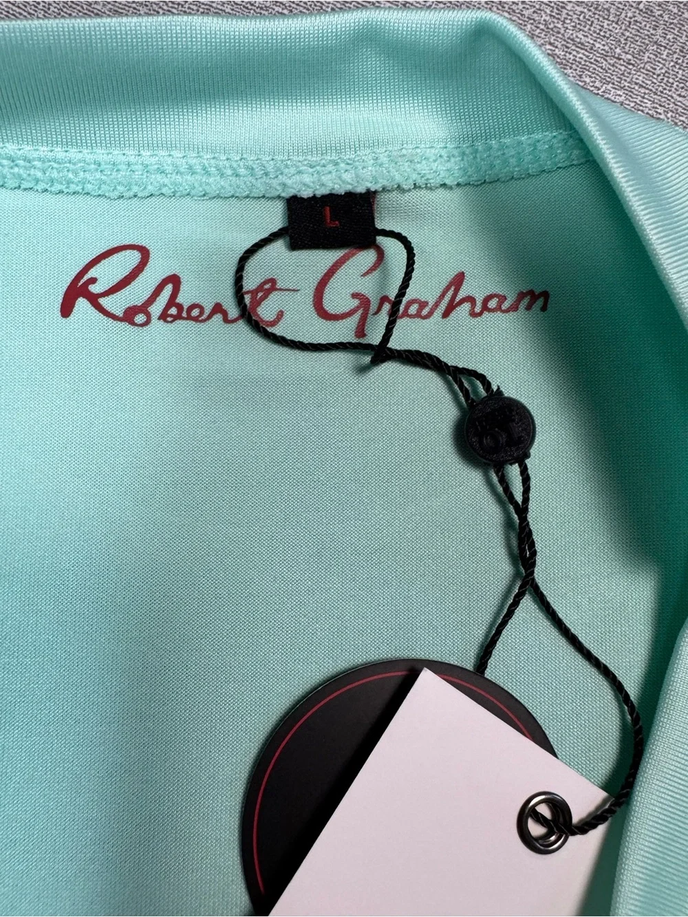 NWT New Robert Graham Long Sleeve Swim Rash Guard Shirt In Cabbage Size L